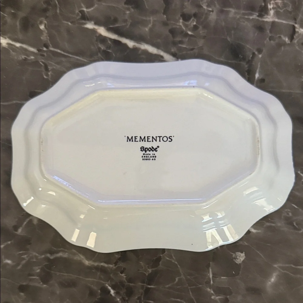 Charming Blue Dog-Themed Ceramic Plate
